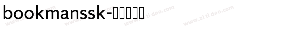 bookmanssk字体转换