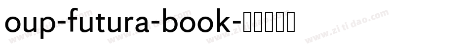 oup-futura-book字体转换