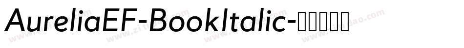 AureliaEF-BookItalic字体转换