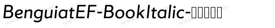 BenguiatEF-BookItalic字体转换 BenguiatEF-BookItalic字体转换