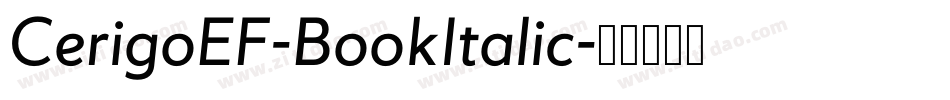 CerigoEF-BookItalic字体转换