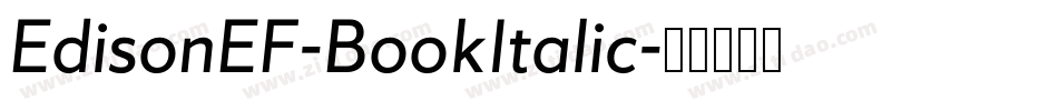 EdisonEF-BookItalic字体转换