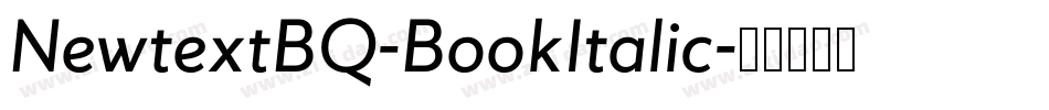 NewtextBQ-BookItalic字体转换