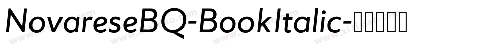 NovareseBQ-BookItalic字体转换 NovareseBQ-BookItalic字体转换