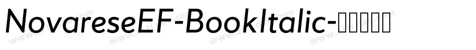 NovareseEF-BookItalic字体转换