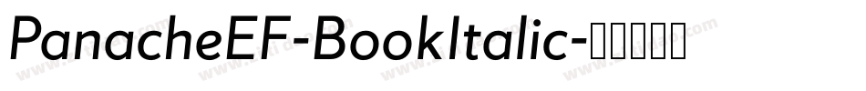 PanacheEF-BookItalic字体转换