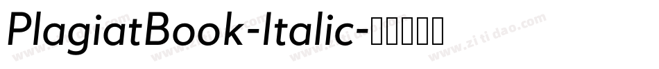 PlagiatBook-Italic字体转换
