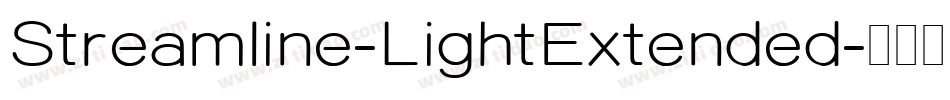 Streamline-LightExtended字体转换