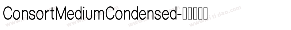 ConsortMediumCondensed字体转换