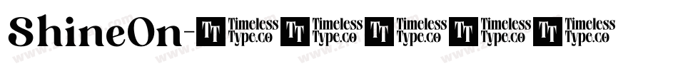 ShineOn字体转换