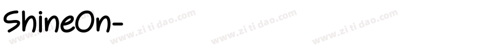 ShineOn字体转换