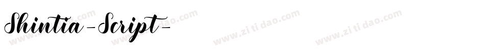 Shintia-Script字体转换