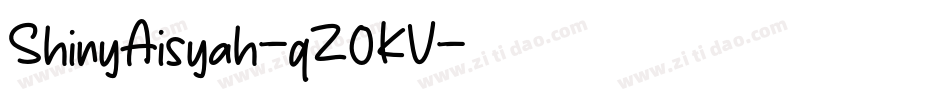 ShinyAisyah-qZ0KV字体转换