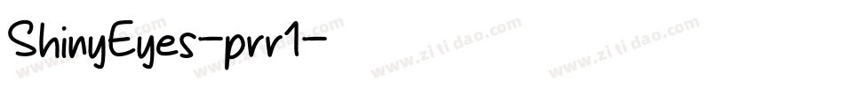 ShinyEyes-prr1字体转换