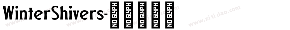 WinterShivers字体转换