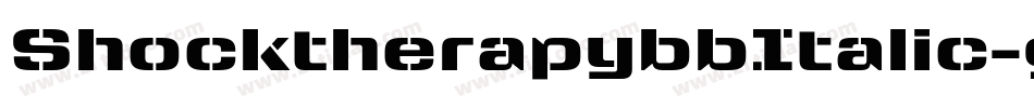 ShocktherapybbItalic-gBDP字体转换