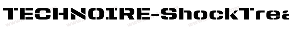 TECHNOIRE-ShockTreatment字体转换