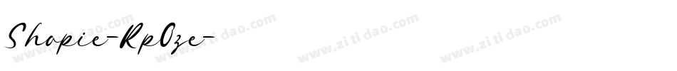 Shopie-Rp0ze字体转换