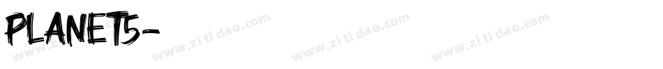 PLANET5字体转换