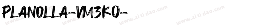 Planolla-vm3KO字体转换