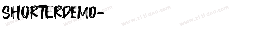 SHORTERdemo字体转换