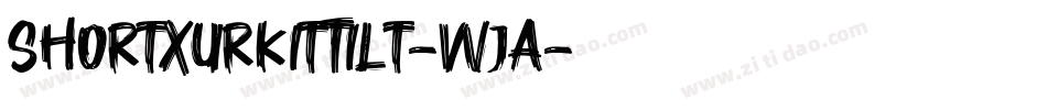 ShortXurkitTilt-vVjA字体转换