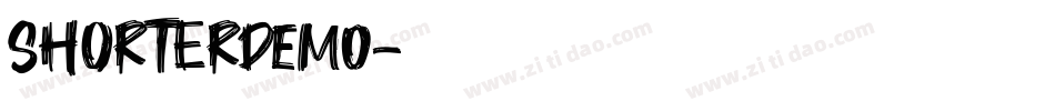 SHORTERdemo字体转换