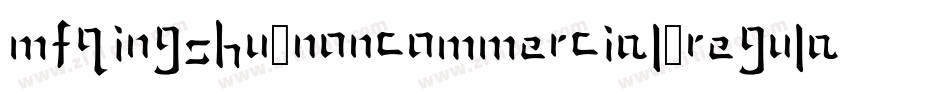 MFQingShu_Noncommercial-Regular字体转换