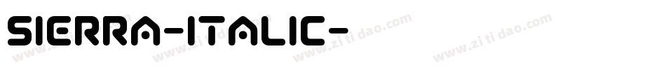 Sierra-Italic字体转换