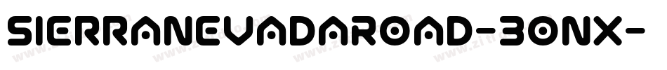 SierraNevadaRoad-3onX字体转换