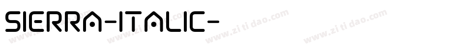 Sierra-Italic字体转换