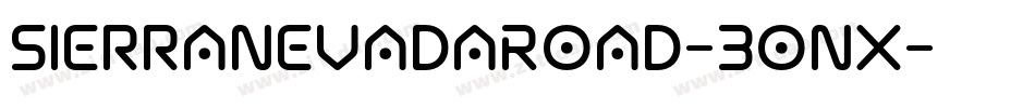 SierraNevadaRoad-3onX字体转换