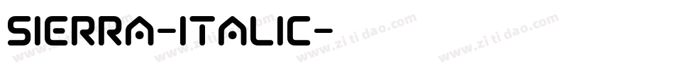 Sierra-Italic字体转换