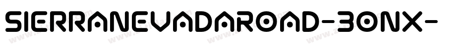 SierraNevadaRoad-3onX字体转换