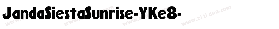 JandaSiestaSunrise-YKe8字体转换