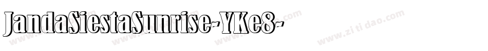JandaSiestaSunrise-YKe8字体转换