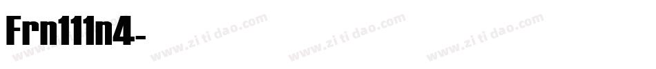Frn111n4字体转换