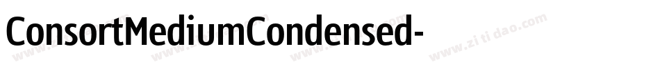 ConsortMediumCondensed字体转换