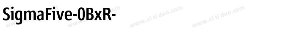 SigmaFive-0BxR字体转换