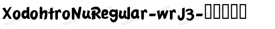XodohtroNuRegular-wrJ3字体转换