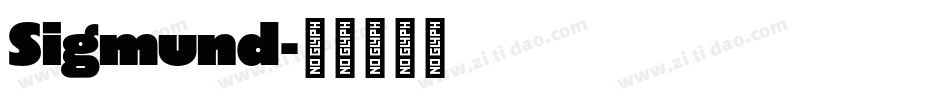 Sigmund字体转换