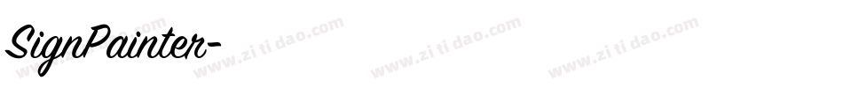 SignPainter字体转换 SignPainter字体转换