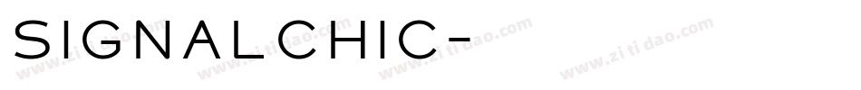 SignalChic字体转换