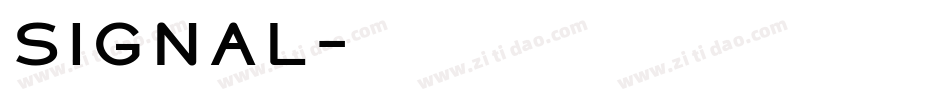 Signal字体转换