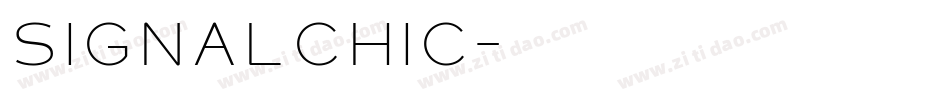 SignalChic字体转换