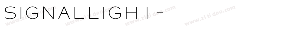 SignalLight字体转换