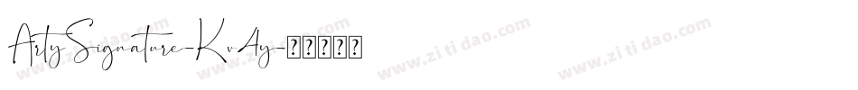 ArtySignature-Kv4y字体转换