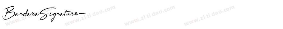 BandaraSignature字体转换