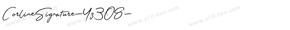 CorlineSignature-Yz3O8字体转换