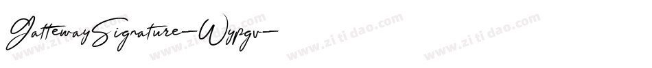 GattewaySignature-Wypgv字体转换